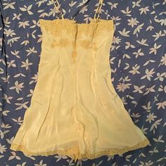 Vintage Silk Chemise/Teddy With Lace Inset And Borders, Two Button Closure At Crotch, Adjustable Shoulder Straps. In Near Perfect Condition: No Holes Or Tears! Needs A Stitch To Rejoin The Top Edge To The Shoulder Strap On One Side (Strap Is Still Securely Attached, Just Needs A Stitch To Hold It At The Topmost Edge). A Few Very Small, Very Light Marks, I’ve Tried To Point Them All Out But It’s Possible There Are Others I Missed. This Is From 20’s/30’s I’m Guessing And The Fabric Is Strong. Measurements Taken Flat: Bust 15”, Hips 18”, Length (Without Straps) 24”. Beautiful Piece Of Vintage Lingerie Still Absolutely Wearable. Vintage Silk Pajamas, Vintage Nightgown Silk, Clever Closet, Mtv Cribs, Silk Chemise, Silk Nightgown, Vintage Nightgown, Securely Attached, Fashion Collage