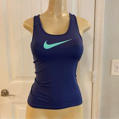 Brand New, Plastic From Tags Still Attached Firm On The Price Individually But You May Bundle And Make Me An Offer Skate Blue Fitted Blue Tank Top For Workout, Blue Crew Neck Tank Top For Gym, Nike Blue Athleisure Tops, Blue Fitted Gym Tops, Fitted Blue Gym Tops, Nike Blue Sleeveless Tank Top, Blue Stretch Nike Tops, Blue Nike Top For Workout, Blue Nike Workout Top