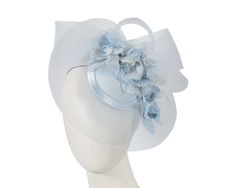 This elegant light blue cocktail hat is hand made in Australia from luxurious fabric with large tonal flower bunch. It is an excellent choice for any racing carnivals or special occasion, such as weddings.  Made in Australia  Cocktail special occasion hat  Elastic and comb for best fit Light Blue Headpieces For Royal Ascot, Light Blue Mini Hats For Kentucky Derby, Light Blue Headpieces For Spring Wedding, Light Blue Mini Hat For Kentucky Derby Party, Light Blue Hat For Royal Ascot Races, Elegant Light Blue Fascinator For Kentucky Derby, Light Blue Headpiece For Kentucky Derby Party, Light Blue Headpiece For Royal Ascot Party, Elegant Light Blue Fascinator For Party