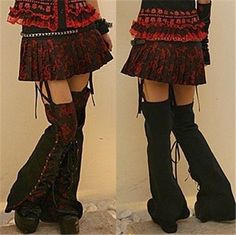 Lolita Kera VISUAL KEI PUNK GOTHIC EMO NANA pants skirt leg-warmers S-XXL Gothic Emo, Aesthetic Grunge Outfit, Punk Emo, Pants Skirt, Japanese Street Fashion, Swaggy Outfits, Alternative Outfits