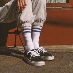 The all-purpose vintage stripe crew sock is the newest addition to Votta's line-up. An homage to the iconic 70's fashion trend, accentuate your active lifestyle with a retro striped design and vintage feels. Our careful blend of lush combed cotton, polyester, elastane, and nylon is designed to keep your feet dry, cool, and comfortable. Available in a multitude of color combinations. Retro Striped Cotton Socks, Stripe Socks, Crew Sock, Striped Socks, White Sock, 70s Fashion, Active Lifestyle, Fashion Trend, Navy White