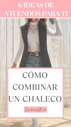 Outfit Chaleco Largo, Vest Looks Women Style, Blazer Beige Outfit Mujer, Outfit Chaleco Blanco, Chaleco Blanco Outfit, Outfits Chalecos, Outfit Formal Casual, Chaleco Outfit, Vest Styling