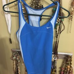 Blue Nike Tank ! Perfect For Working Out / Yoga ! Blue Stretch Nike Tops, Fitted Blue Nike Tops, Nike Tank, Blue Nike, Nike Blue, Nike Tops, Working Out, Nike Women, Tennis