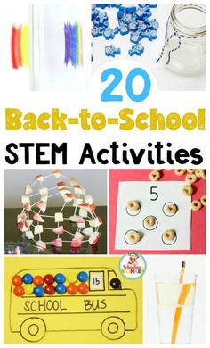 Go back to school in style and try these fun back to school STEM activities to get kids interested in learning again! Teach science with fun! #stemactivities #stemed #backtoschool #handsonlearning #malvinareichel335 Homemade Crystals, Back To School Stem Activities, Back To School Stem, Preschool Back To School, Stem Activities Kindergarten, Stem Activities For Kids, Moon Activities, Stem Activities Preschool, Kindergarten Stem