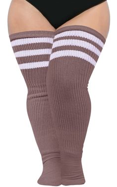 PRICES MAY VARY. Plus Size & Extra Long Our thigh high socks plus size have great elasticity to guarantees the comfort of our goddess, they have a length of 35" to 42'' from the heel to the top of the socks, and a width of 7" to 39''. They're long enough to cover the entire length of our leg if pull them all the way up. For plus size girl and women, these plus size & extra long thigh high socks really help keep the legs toasty and stylish. Stay Up& Adjustable Thigh Belt How to keep your thigh hi Thigh Belts, Plus Size Thigh High Socks, Thigh High Socks Plus Size, Plus Size Thigh, Thigh Belt, Thigh High Sock, Over The Knee Socks, Thigh High Socks, Knee Socks