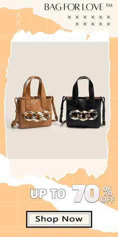 BagForLove - New Metal Twist Decoration Design Sense Handbag Fashion Design Shoulder Handbag Women Modern Satchel With Chain Strap, Modern Tote Satchel With Chain Strap, Modern Satchel With Chain Strap Tote, Handheld Satchel With Chain Strap For Shopping, Trendy Shoulder Bag With Branded Hardware For Shopping, Trendy Bags With Branded Hardware, Trendy Top Handle Shoulder Bag With Branded Hardware, Trendy Top Handle Bag With Chain Strap, Chic Fashion Satchel