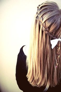 Trendy We Fryzurach, Easy Everyday Hairstyles, Extremely Long Hair, Waterfall Braid, Braided Hairstyles For Wedding, Everyday Hairstyles