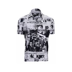 The DZ Short Sleeve Slim Fit Men's Button Down Shirt is made with butter jersey for a soft comfortable fit.   The cut was fashioned from a curated 1970s shirt with an eccentric butterfly collar that can be worn open or closed. The Dorothy Zudora Notorious MOB Print was designed from a collage of newspaper headlines from the 1920s & 1930s Old Hollywood gang activity. All of our signature prints were designed by Dorothy Zudora and printed in the USA. This button down shirt (men's) is crafted by extremely talented tailors in our Tampa Bay studio. The model is a 6′ tall, 42″ chest, wearing a size Medium.  Size up for a more relaxed fit. Fabric & Care: Jersey Micro Stretch 90% Polyester / 10% Spandex Machine Wash Cold , Tumble Dry Low DOROTHY ZUDORA MEN'S SIZE CHART SIZECHEST      NECK  WAISTSL Skate Man, Newspaper Printing, Men's Button Down Shirt, Button Down Shirt Mens, 1970s Fashion, Signature Print, Beach Print, Slim Fit Men, Newspaper