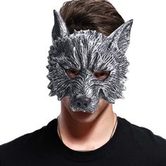 PRICES MAY VARY. 3D Realistic Print - Wolf realistic printing is always a good choice on Halloween. Never go wrong with this werewolf head animal half mask for men or women. Made of PU Foam - NOTE: The new mask will smell, please open the package and put it in a ventilated place for 24 hours before use. Elastic Band - It is easy for you to wear it with the elastic band behind it. No matter what size your head is, the wolf mask will fit you well. Suitable for Adults and Older Children - Scary wer Wolf Masks, Mask Wolf, Wolf Walking, Werewolf Mask, Halloween Costume Adult, Monkey Mask, Masks Halloween, Rave Mask, Wolf Mask