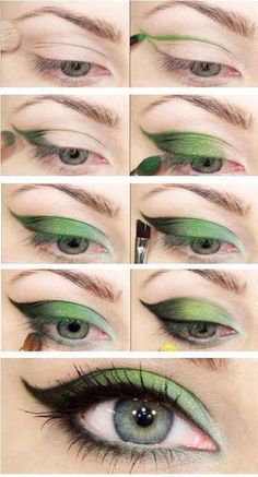 Machiaj Smokey Eyes, Teknik Makeup, Khol Eyeliner, Halloweenský Makeup, Beautiful Green Eyes, Best Makeup Tutorials, Perfect Cat Eye, Easy Makeup Tutorial