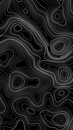 an abstract black and white background with wavy lines