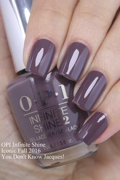 OPI Infinite Shine "You Don't Know Jacques!" (Iconic Collection) Nail Polish Colors Winter, Nagellack Trends, Purple Nail, Beauty Finds, Nails Polish, Opi Nails, Manicure Y Pedicure, Salon Design, Fabulous Nails