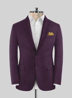 Fashionable and appealing, refresh your look by donning our Reda Mauve Wool Jacket. Tailored from virgin wool, which is the best insulating fabric and can last a lifetime, this jacket is made to endure. Its imperial mauve shade, knitted into a plain surface, gives a classy appearance, making it suitable for any occasion, such as parties and receptions. Styled to make a lasting impression, this eye-catching jacket creates an on-trend yet luxurious look.  
 
 Look Includes  Reda Mauve Wool Fabric Purple Long Sleeve Suits For Fall, Purple Long Sleeve Suit For Fall, Fitted Long Sleeve Merino Wool Outerwear, Fitted Merino Wool Long Sleeve Outerwear, Purple Notch Lapel Blazer, Fitted Purple Outerwear For Business, Fitted Purple Business Outerwear, Formal Long Sleeve Merino Wool Outerwear, Purple Suits For Workwear In Fall