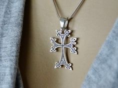 Sterling Silver .925 Cross Pendant in a beautiful design. Chain not included. Height - 3.5 cm Width - 2 cm Weight - approx. 3-4 gr. The item is stamped/marked .925! 100% guaranteed quality. Images are real and not processed with Photoshop. All of this can be seen in the photos. NOTE: Due to the difference device/monitors being used, pictures may not reflect the actual colour of the item. Copyright infringement is prohibited! Work only in sterling silver, not in chrome plated pewter. Do not hesit Silver Pendant For First Communion, Silver Pendant Jewelry For Baptism, Silver Pendant Jewelry For First Communion, Silver Cross Pendant Jewelry For Baptism, Silver Engraved Necklace For Baptism, Silver Classic Jewelry For Baptism, Handmade Silver Jewelry For Baptism, Classic Silver Jewelry For Baptism, Engraved Silver Necklace For Baptism