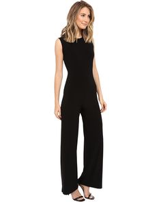 Norma Kamali Sleeveless Jumpsuit | Zappos.com Stretch Strapless Jumpsuit In Solid Color, Fitted Elastane Jumpsuits And Rompers, Sleeveless Stretch Elastane Jumpsuits And Rompers, Stretch Sleeveless Elastane Jumpsuits And Rompers, Black Sleeveless Elastane Jumpsuits And Rompers, Sleek Stretch Solid Jumpsuits And Rompers, Sleek Stretch Jumpsuits And Rompers For Summer, Sleek Stretch Summer Jumpsuits And Rompers, Casual Sleeveless Elastane Bodysuit