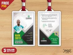 two id cards with the name mark smith on them, and an image of a basketball player