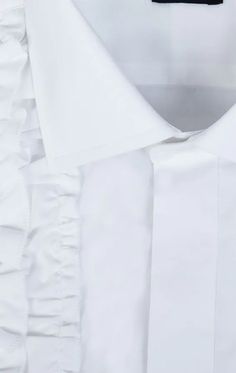 Do you find formalwear boring and a bit dull? Liven up your look with our white dress shirt with ruffle front and be the centre of attention at your next formal event. Cut in our classic fit, and incorporating details such as double cuffs, concealed fly front, and ruffled panel detailing at the front, this shirt will definitely grab peoples attention every time you wear it. Let the shirt do the talking a team with classic accessories such as a black bow tie and white pocket square. Wing Collar Shirt, Black Tie Tuxedo, Tweed Wedding, White Pocket Square, Tweed Overcoat, Harris Tweed Jacket, Burgundy Tuxedo, Wedding Waistcoats, Black Suit Wedding