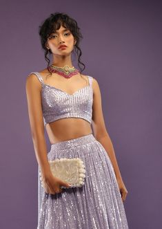 Lavender Lilac Indo Western Outfits Ready to Wear Sangeet - Etsy Bollywood Style Lavender Lehenga For Party, Bollywood Lavender Lehenga For Party, Lavender Lehenga With Mirror Work For Party, Party Lehenga With Mirror Work In Lavender, Party Lavender Lehenga With Mirror Work, Lavender Lehenga For Festive Party, Lavender Mirror Work Choli For Party, Lavender Party Sharara With Zari Work, Party Lavender Sharara With Zari Work