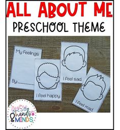 all about me preschool theme with three pictures