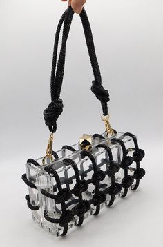 *New* Vintage Shoulder Bag Custom Acrylic Transparent Chain Clutch Evening Handbag BLK S2226 This brand new elegant clear evening purse stylish design is perfect for brides and bridesmaids. perfect for wedding party, sports event, go shopping, concerts and security check, clear purse have ample space to place items need in daily. It is made with custom acrylic transparent clear shoulder bag, clutch evening handbag, unique vintage style. Very fashionable design and new arrival, this bag comes with a adjustable strap . you can exchange the straps to use it as shoulder bag, purse and clutch. Match any dress. Product Features: *  Stunning Evening Bags With Simple & Elegant Style *  Classic Clutch Bags for Formal Occasions *  Acrylic Material with Handle Chain *  Style Feature :Buckle, clear pu Handbags For Formal Events, Black Square Bags For Party, Black Clutch Evening Bag With Chain, Black Evening Clutch With Chain, Black Chain Evening Bag, Black Evening Bag With Chain, Black Party Bag With Chain Detail, Black Party Bags With Chain Detail, Black Rectangular Evening Bag With Chain Strap