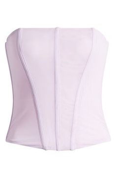 This structured mesh corset in a longline silhouette perfectly complements both low- and high-rise tailoring, making it a sophisticated addition to any look. 14 1/2" center front length Back zip closure Strapless Lined 85% polyester, 15% elastane Dry clean Imported Mesh Corset, Perfume Gift Sets, Perfume Gift, Fragrance Gift, Fragrance Gift Set, Fragrance Design, Fabric Gift Bags, Fabric Gifts, Free Fabric