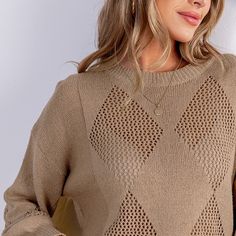 Embrace effortless warmth with the Light Brown Round Neck Long Sleeve Sweater. Its soft, neutral shade and classic round neck make it an easy choice for cozy, everyday wear. Product code: CAA06D4H008HH Casual Taupe Crew Neck Sweater, Beige Crew Neck Sweater For Layering, Trendy Brown Open Knit Sweater, Brown Open Knit Crew Neck Sweater, Brown Pointelle Knit Long Sleeve Sweater, Taupe Soft Knit Sweater For Layering, Casual Brown Sweater With Soft Texture, Cozy Brown Open Knit Sweater, Everyday Neutral Crew Neck Sweater