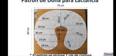 an image of a poster with measurements for the legs and feet in spanish, which are shown