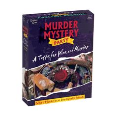 "Buy the Murder Mystery Party A Taste for Wine and Murder at Michaels. com. Everyone's a suspect when murder is on the menu. Here's everything you need to serve up mystery, murder, and fun - party planner, invitations, recipes - plus a tasty murder to solve. Everyone's a suspect when murder is on the menu. Here's everything you need to serve up mystery, murder, and fun - party planner, invitations, recipes - plus a tasty murder to solve. Just invite five to seven of your friends to join you for Mystery Party Games, Mystery Party Game, Mystery Dinner Party, Dinner Party Games, Mystery Dinner, Gourmet Food Gifts, Mystery Games, Mystery Party, Light Snacks