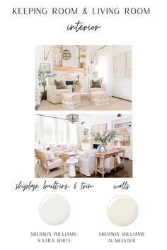 the living room and living room color scheme is shown in white, beige, and neutral