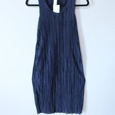 Sleeveless H&M Straight-Cut Dress Blue Size Xs. New With Tags Casual Fitted Blue Sleeveless Dress, Casual Blue Fitted Sleeveless Dress, Casual Navy Sleeveless Mini Dress, Chic Sleeveless Mini Dress By H&m, Casual Navy Sleeveless Dress For Spring, H&m Blue Sleeveless Dress, Blue Sleeveless H&m Dresses, Chic Sleeveless Indigo Dress, Fitted Blue H&m Dress