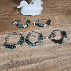 Rustic Turquoise Bracelet Jewelry, Rustic Turquoise Bracelet, Rustic Turquoise Bracelets As Gift, Antler Bracelet Jewelry, Men’s Turquoise Bracelet, Antler Charm Bracelet, Southwestern Turquoise Hand-strung Beaded Bracelet, Artisan Nickel-free Turquoise Bracelets, Deer Hunters