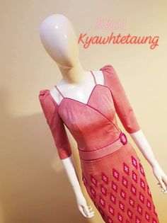 Rajputi Dress, Trendy Prom Dresses, Neck Designs For Suits, Myanmar Traditional Dress, Myanmar Dress Design, Fashion Top Outfits