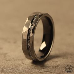 meteorite wedding bands Men Wedding Band Tungsten, Men’s Wedding Rings, Unique Mens Wedding Bands, Hawaiian Wedding Rings, Hawaiian Heirloom Jewelry, Meteorite Wedding Band, Mens Wedding Bands Unique, Band Ideas, Unique Mens Rings