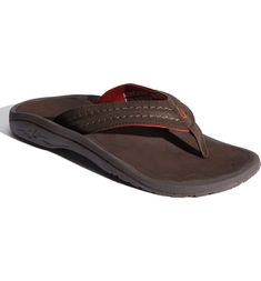 Free shipping and returns on OluKai Hokua Flip Flop (Men) (Regular Retail Price: $69.95) at Nordstrom.com. Thick, soft straps top a contoured flip flop designed for durability and comfort. Brown Synthetic Slippers With Arch Support, Brown Textured Flip Flops For Outdoor, Brown Textured Footbed Flip Flops For Outdoor, Brown Synthetic Flip Flops For Outdoor, Brown Casual Flip Flops With Arch Support, Casual Brown Flip Flops With Arch Support, Brown Cushioned Flip Flops For Surfing, Brown Flip Flops With Arch Support, Comfortable Brown Flip Flops With Cushioned Footbed