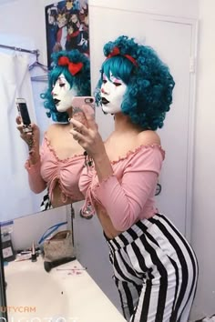 Clown Core Fashion, Clown Core, Halloween Makeup Diy, Clowning Around