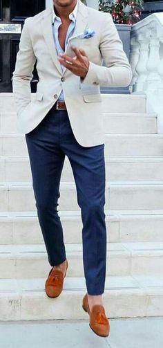 Trending men's street styles on Pinterest #mensfashion #streetstyles, Slim Fit Tuxedo, Hipster Man, Cooler Look, Men’s Suits, Wedding Suits Men, Mens Fashion Suits