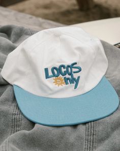 Locos Only Hat – Surf Locos Summer 5-panel Snapback Hat With Embroidered Logo, Summer Embroidered Logo 5-panel Snapback Hat, Summer Dad Hat With Embroidered Logo And Flat Brim, Summer 5-panel Hat With Embroidered Logo, Summer Embroidered Logo 5-panel Hats, Summer Snapback Hat With Embroidered Logo, Summer Dad Hat With Embroidered Logo And Flat Bill, Summer 5-panel Trucker Hat With Embroidered Logo, Summer Embroidered Logo 5-panel Trucker Hat