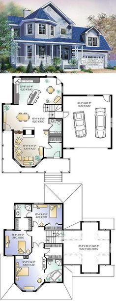 two story house plans with an open floor plan