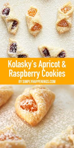 kolasky's apricot and raspberry cookies on a plate