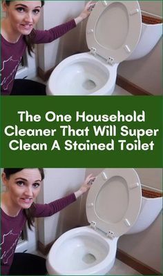 a woman is holding the lid on a toilet and it's open to show how clean it is