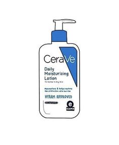 a bottle of cerave daily moist lotion sitting on top of a white surface