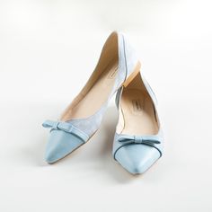 Niki- elegant flat shoes made of high-quality blue leather. The insole made of a soft calfskin ensures comfort of use. The shoes are characterized by their simple and subtle design. Minimalist form is a universal base for many outfits both casual and smart. Delicately pointed toes optically slim the feet. Sizes UK, EU, US   and feet dimensions in centimeters and inches  3 UK / 36 EU / 5 US insoles length 23.5 cm = 9.2 inches 4 UK / 37 EU/ 6 US insoles length 24 cm = 9.4 inches 6 UK / 38 EU / 7 U Leather Ballet Flats For Wedding, Blue Closed Toe Flats For Formal Occasions, Pointed Toe Wedding Shoes With Leather Sole, Blue Low Heel Flats For Formal Occasions, Blue Leather Low Heel Flats, Leather Pointed Toe Flats For Wedding, Leather Wedding Flats, Chic Slip-on Wedding Flats, Blue Pointed Toe Flats For Spring