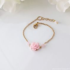 100% Brand New This listing is for ONE Pink Rose💕Flower Bracelet / Anklet. Suitable for any occasion, these elegant Bracelet / Anklet will emphasize your unique style. Ideal gift for yourself or loved one! 📍Material : Stainless Steel Chain, Rose Resin Charm, Natural Stone Beads  📍Please choose the length from dropdown menu. 7"=18cm(6"+1"extender) 8"=20cm(7"+1"extender)*Women's Bracelet Average 9"=23cm(8"+1"extender) 10"=25.5cm(9"+1"extender) *Women's Anklet Average 11"=28cm(10"+1"extender) 12"=30.5cm(11"+1"extender) Custom (Please leave note when you check out) 🎁Gift Jewelry Box Size :  3 1/2 x 3 1/2 x 1" (9 x 9 x 2.5 cm) Cotton Filled Kraft Jewelry Box with a Cute Little Bag (random design)  🌹Rose Bracelet / Anklet Series🌹 💛Yellow Rose + Gold Tone Chain : https://colorfulcreationsb Pink Dainty Bracelet With Adjustable Chain, Dainty Pink Bracelets With Adjustable Chain, Dainty Pink Bracelet With Adjustable Chain, Feminine Bracelets For Valentine's Day Gift, Pink Chain Bracelet With Adjustable Chain As A Gift, Pink Bracelet With Adjustable Chain For Gift, Pink Bracelet With Adjustable Chain As Gift, Adjustable Gold Bracelet With Rose Design, Adjustable Pink Chain Bracelet Gift