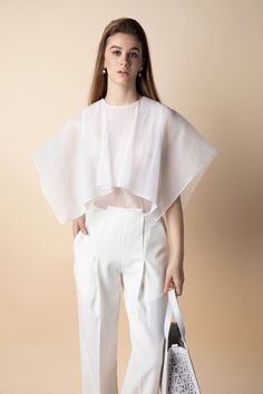 Crafted from lightweight organza voile fabric, it features a flattering silhouette with endlessly straight and wide flare sleeves. Perfect for elevating your everyday style. Mean Blvd, Voile Fabric, Flare Sleeves, Straight Cut, Flared Sleeves, Everyday Style, Online Fashion, Floor Length, Everyday Fashion