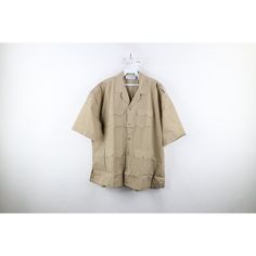 Vintage 70s Streetwear Mens 2XL Multipocket Safari Bush Camp Button Shirt Beige Mens Button Shirt Comes from a smoke-free household Mens size 2XLarge Measurements are: 26.5 inches underarm to underarm 29 inches top to bottom Beige 65% Polyester 35% Cotton US Shipping is FREE, Canada is $15 and International is $24 Check out my other items in my store! W103 Utility Collared Shirt With Side Pockets, Khaki Button-up Tops With Side Pockets, Collared Utility Shirt With Pockets, Beige Relaxed Fit Camp Shirt With Pockets, Beige Collared Short Sleeve Shirt With Pockets, Collared Camp Shirt With Pockets, Relaxed Fit Khaki Short Sleeve Shirt With Pockets, Khaki Short Sleeve Shirt With Pockets In Relaxed Fit, Khaki Collared Tops With Side Pockets