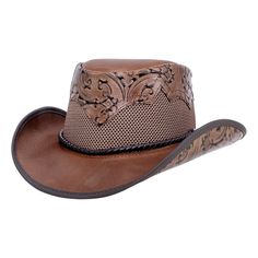 Description - Brim 3" Crown 4" - Removable Sweatband - Cowhide Leather - Featherweight Based on one of our top selling hat designs. Banded with an elegant braided cord band, the perfect cowboy hat. Ultra-comfortable to wear with included padded removable, washable, and replaceable sweat liner to wick away sweat. Made to fit any head size 6-7/8 through 8-1/8", fits round and oval heads. Sizing Info Brim 3" Crown 4" For detailed sizing info, click here to watch a short, informative video. We offer Straw Cowgirl Hat, White Cowboy Hat, Brown Cowboy Hat, Hats For Big Heads, American Hat Makers, Leather Cowboy Hats, American Hat, Black Cowboy Hat, Black Cowgirl