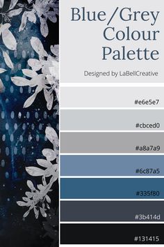 Pretty blue grey colour palette Blue Grey Colour Palette, Blue Grey Color Scheme, Blue Grey Color Palette, Ocean Colour Palette, Grey Colour Palette, Blue Color Pallet, Blue Pallets, Palette Blue, Blue Grey Color