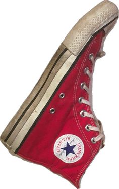 80s Converse, Red Canvas, Hi Top, Canvas Sneakers, Chuck Taylor, Chuck Taylors, All Star, Made In Usa, Converse