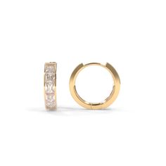 Our Arden Huggies are a bold new design featuring square french-cut lab grown diamonds. Specifications 8mm: 0.40ctw (each earring) 10mm: 0.51ctw (each earring) Lab grown diamond quality: D-F color, VS1-2 clarity 18k Recycled Gold Hinge Closure High Polish or Matte polishing finish Optional Black Rhodium finish If you are interested in supporting 18k Eco Fairmined Gold in our Lifestyle Pieces, contact our design team. Luxury Cubic Zirconia Diamond Earrings Channel Set, Timeless Yellow Gold Huggie Earrings Brilliant Cut, Timeless 14k Gold Brilliant Cut Huggie Earrings, Timeless Brilliant Cut Huggie Earrings For Formal Events, Timeless 14k Gold Huggie Earrings With Brilliant Cut, Timeless Brilliant Cut Huggie Earrings For Formal Occasions, Timeless Diamond Cut Huggie Earrings For Formal Occasions, Timeless Diamond White Baguette Cut Earrings, Timeless Baguette Cut Diamond White Earrings