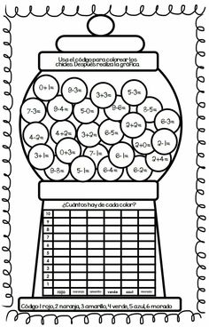 a printable gummy machine with numbers on the front and side, in black and white